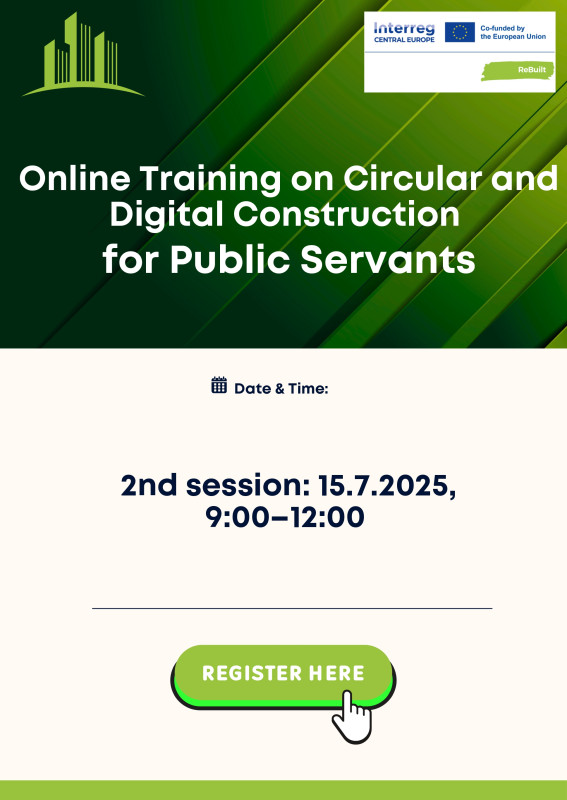 Online training on Circular and Digital Construction for Public Servants