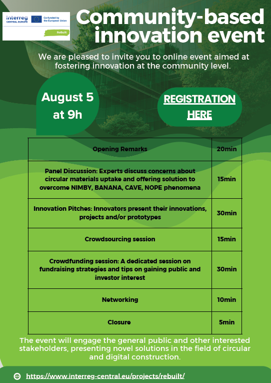Online Event: Community Innovation in Circular and Digital Construction